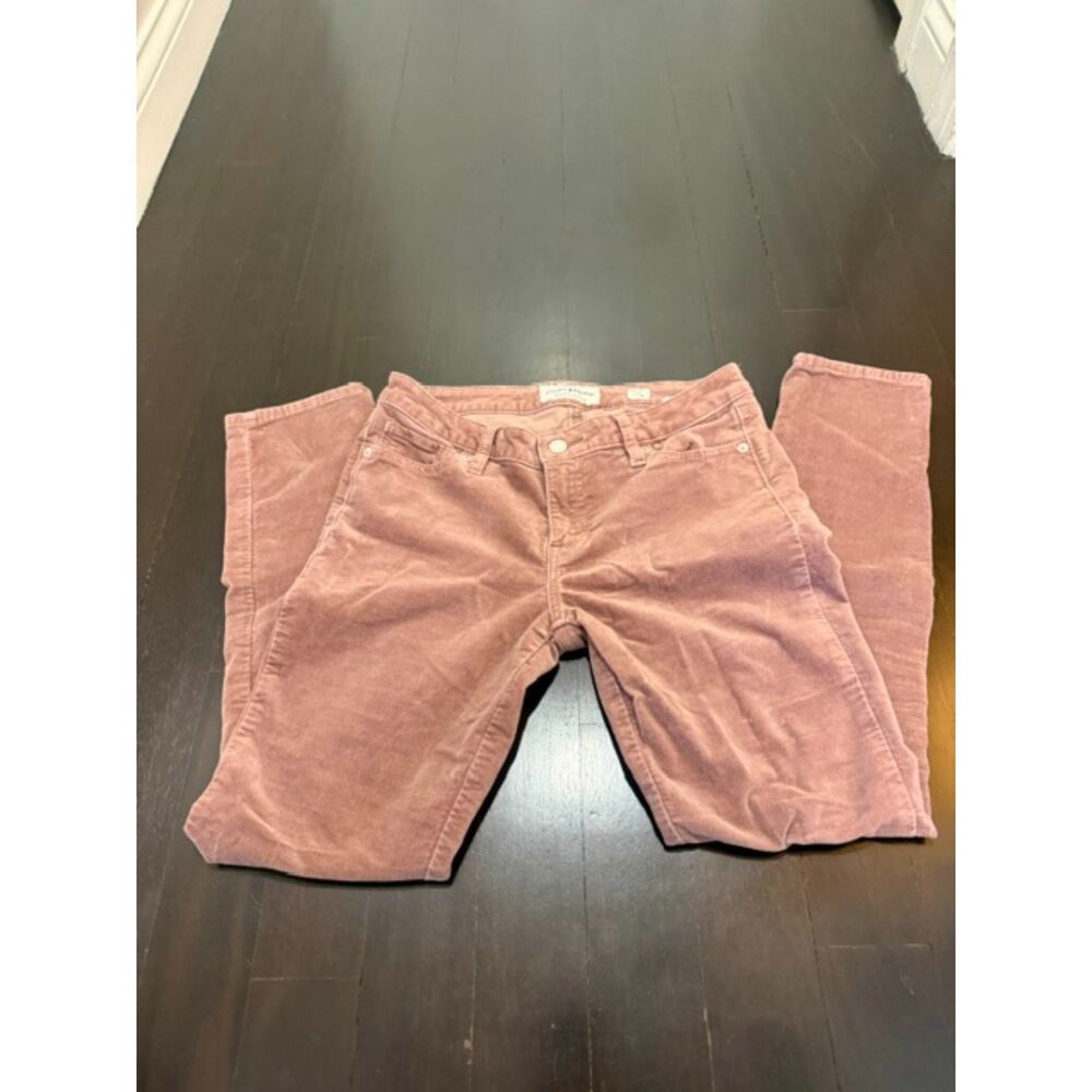 Lucky Brand mauve-pink corduroy skinny pants size 28